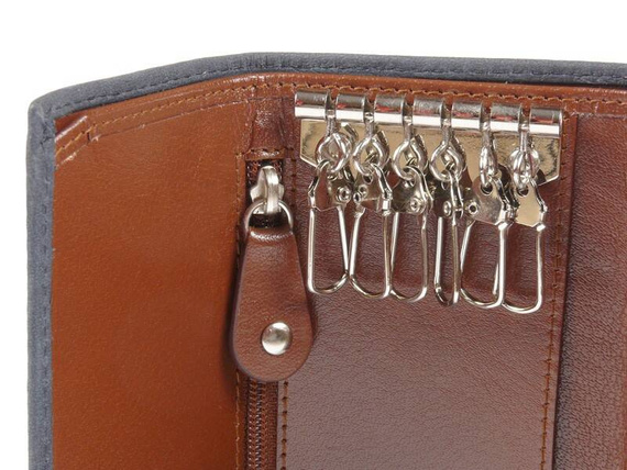 Etui na klucze Beverly Hills Polo Club BH-375 granatowe