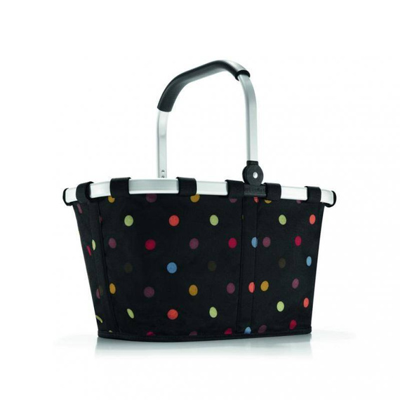 Kosz na zakupy Reisenthel carrybag czarny w kropki 22 l