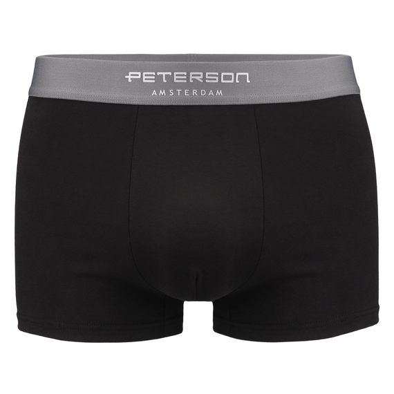 Bokserki męskie bawełniane Peterson B01L czarno-granatowe