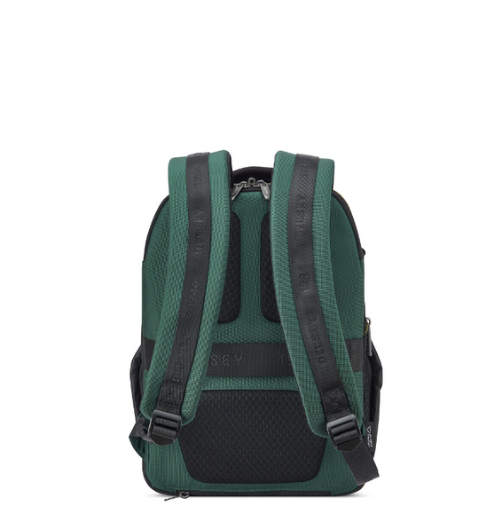 Plecak na laptopa z poliestru Delsey DLC Pro zielony