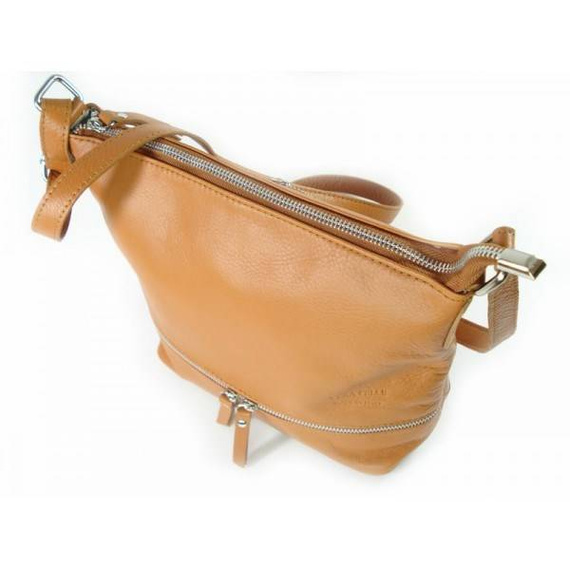 Listonoszka damska skórzana Vera Pelle VP1033C camel