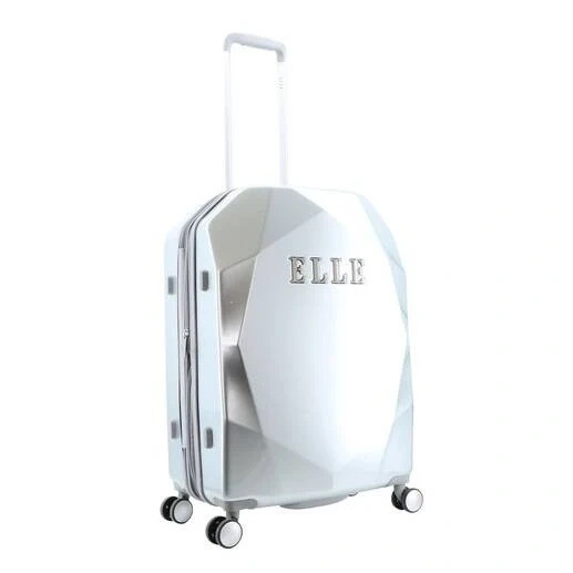 Walizka średnia ABS Elle Diamond 68 srebrna