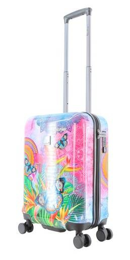 Walizka kabinowa ABS Saxoline Butterfly 54 wielokolorowa
