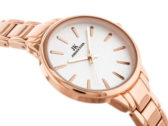 Zegarek damski fashion Jordan Kerr C3274ALX różowe złoto